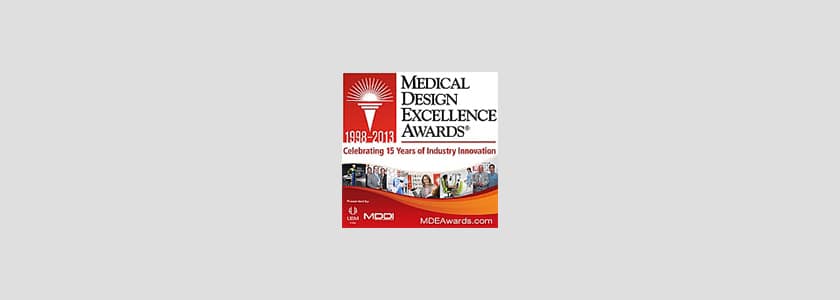HSD recognized as a Supplier to a Finalist for two 2013 Medical Design Excellence Awards