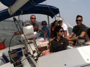 Team on Boat