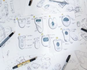 gamma core medical device sketch industrial design